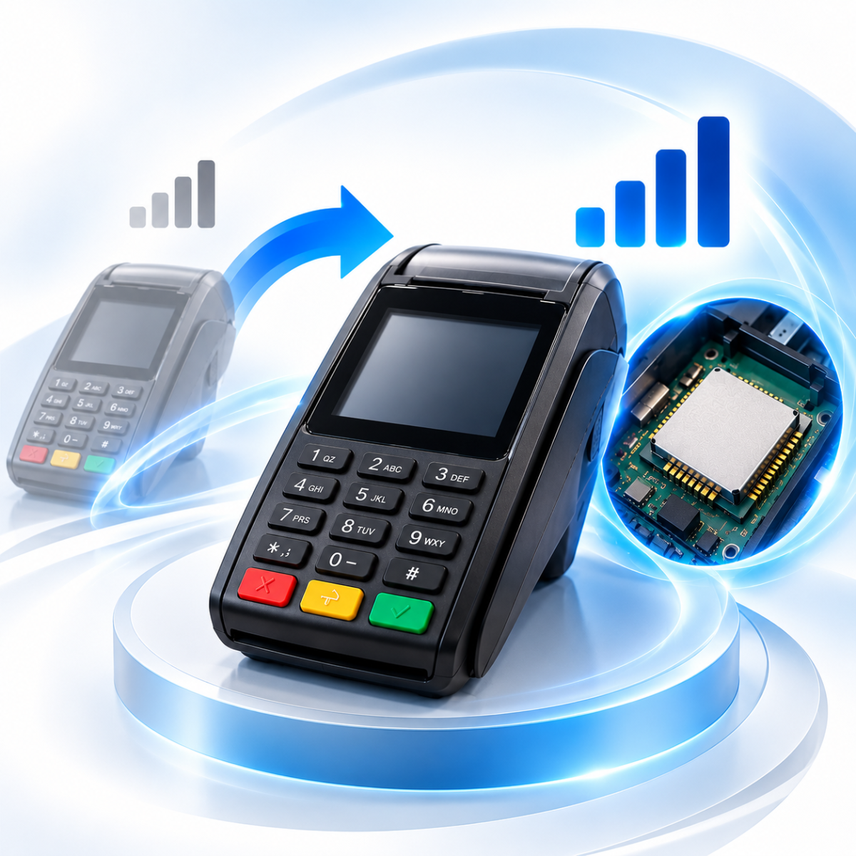 خدمات 4G کردن پوز های 2G